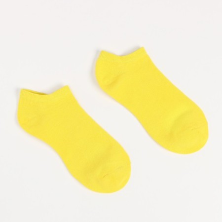 Noski short neon, yellow color, size 25-27 (40-42)-1