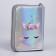 Wallet with a holographic effect, silver color