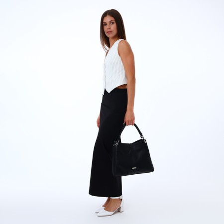 Women's bag with lightning, black color-8