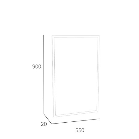 Folk mirror, 550x20x900, arc brunch of sand-1