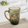 Glass mug "Bouquets", 300 ml, color mix