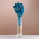 Set of dried flowers "Brush", banch 7-8 pcs, length 50 (+/- 6 cm), bright blue