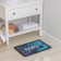 Bathroom mat “Cuba”, 40 × 60 cm, black and blue color