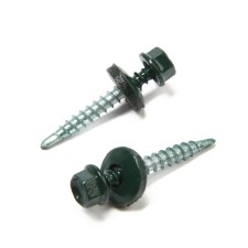 Roofing screws 4.8x30 mm, Ral6005 Color green, 200 pcs.