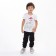 Children's T -shirt, milk/llama, height 116 cm