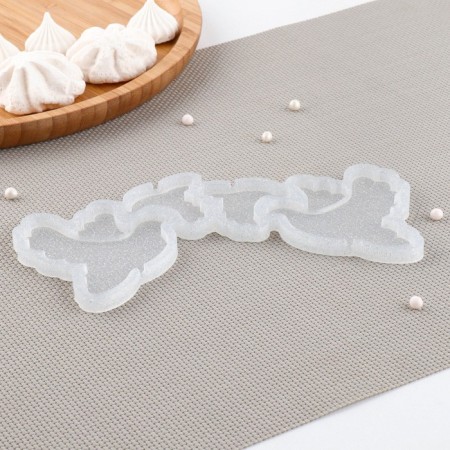 Silicone Mold for candy and chocolate "pigeons", 7 × 6, 4 × 4 cm, the color is transparent-2