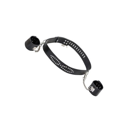 Bondefa Theater Bonde set, leather, black color, 102 cm-2