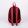 Young backpack from the textiles with lightning, 1 pocket, textura, red color