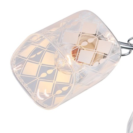 Ceiling light ESCADA, 1106/3PL. 3x40W, E27, 500x500x230 mm, chromium color-2