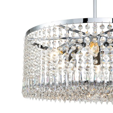 Lamp on the Indigo rod, 12005/6R Chrome. 6x40W, E14, 500x500x240/1255 mm-3