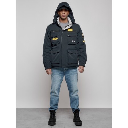 Male Winter jacket, size 52, dark blue color-3
