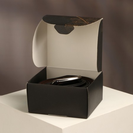 Male belt "You are the best", leatherette, black color-3