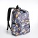 School backpack from textiles on lightning, 3 pockets, color gray color