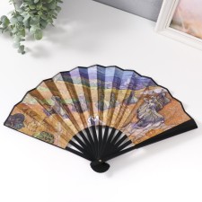 Fan plastic, textiles h = 26.5 cm 