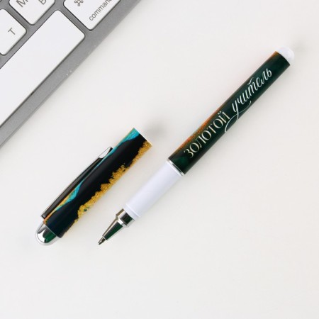 Pen in the postcard “Best Teacher in the World”, Ballic, Blue Paste, 1.0 mm-2