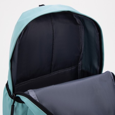 School backpack on lightning from textiles, 3 pockets, turquoise color-3