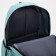 School backpack on lightning from textiles, 3 pockets, turquoise color