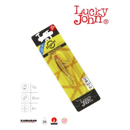 Балансир Lucky John NORDIC 4 + тройник, 4 см, цвет 10H блистер-2