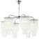 Suspended chandelier Imposio 6xe14 40w, size 80x80x61-150 cm, color chromium