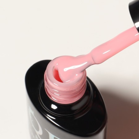 Camouflage base for nails, 3 phase, 8ml, led/uv, pale pink color (017)-6