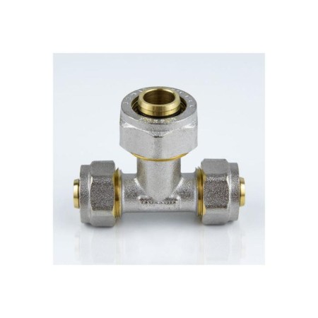Aquasfera tee 7012-08, crimping, d = 32 x 20 x 32 mm, transition, brass-2