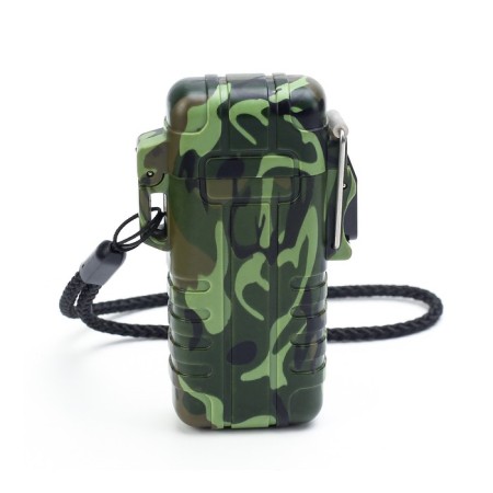 Electronic lighter "Tourist", arc, moisture protection, camouflage, USB-3