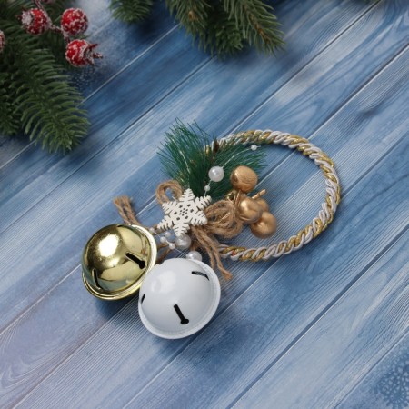 Christmas tree decoration "New Year's mood" Wreath Bubenets, 13x8 cm-1