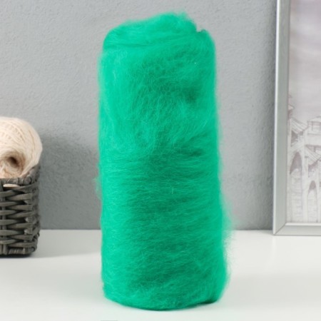Fasting wool "cardoches" 100% half -toned wool 100g (green -yard - 109)