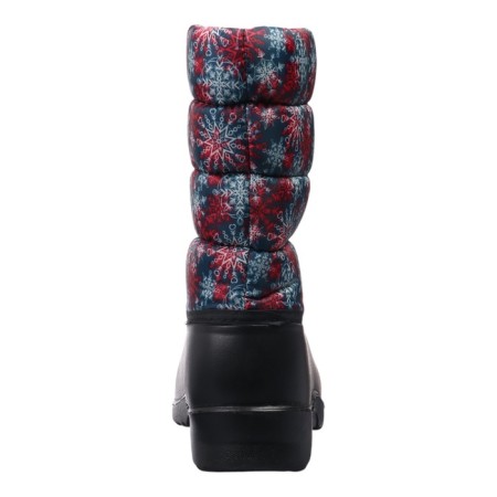 Combined boots with a latch, artificial fur, size 40, color mix-17