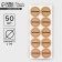 Set of stickers for business "Naturally", 50 pcs, 2 × 2 cm