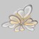 Luion Luion Luon Caulines LED 60W 3 modes 3000-6000k white 59x60x8 cm Bayerlux