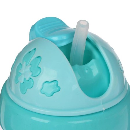 Children's stroke with silicone tube, 220 ml., With handles, color mix-2