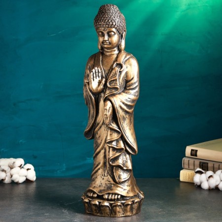 Figure "Buddha" 16x17x63cm, bronze-2