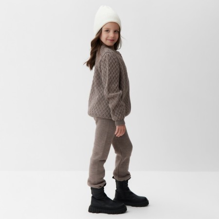 Children's jacket minaku, brown color, height 140 cm-1