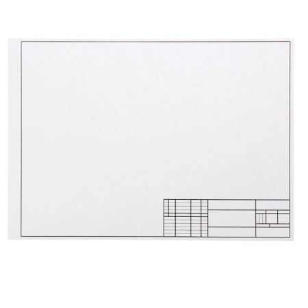 A3, 7 sheets drawing folder, block 160 g/m2, with a horizontal stamp-2