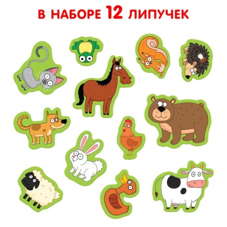 Velcro puzzle "Blue Tractor: on the farm and in the forest"-1