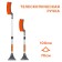 Airline “wave”, 70-100 cm, with a telescopic handle, soft bristles and SK