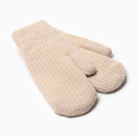 Women's mittens for lawsuit Minaku Rubchik 22 cm beige-1