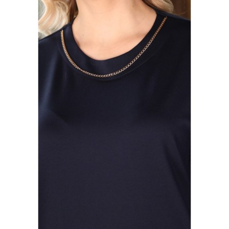 Women's dress, size 60, blue color-12