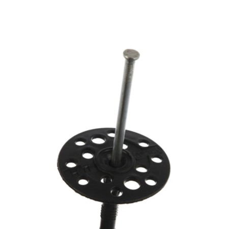 Dowel "bison", for insulating materials, with a metal nail, 10x180 mm, 200-4
