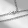 Japan's pendant triangle in the ring, the color is silver, 56 cm
