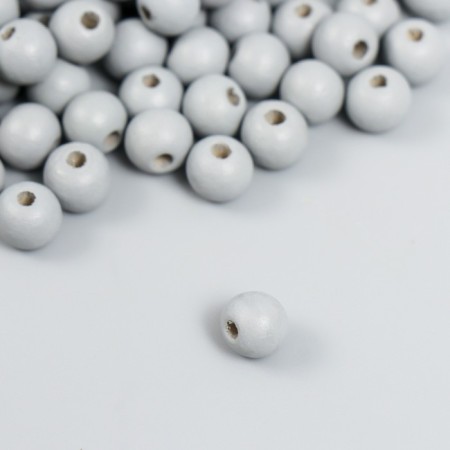 Beads for creativity tree "Gray" D-0.8 cm, set of 20 g-1