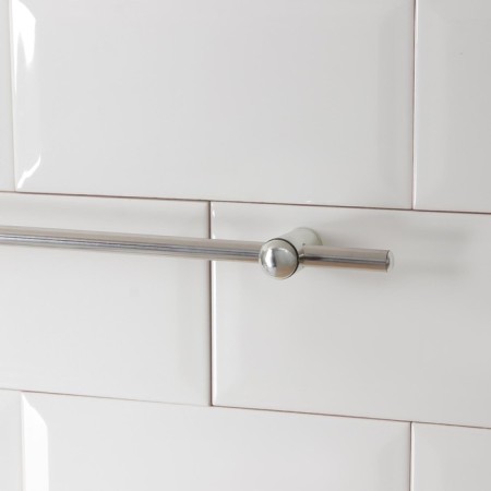 Railing 60 cm, d = 1 cm, with a set for installation, chrome color-4