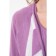 Cardigan female, size 50, lilac color, white