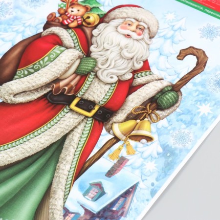 Decorative sticker Room Decor "Santa Claus" 29x41 cm-1