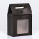 Box with window, black, 20 x 14 x 8 cm