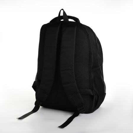 Youth backpack from lightning textiles, 5 pockets, black/gray color-3