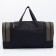 Sports bag, 3 parts on zippers, external pocket, long belt, black color/hack