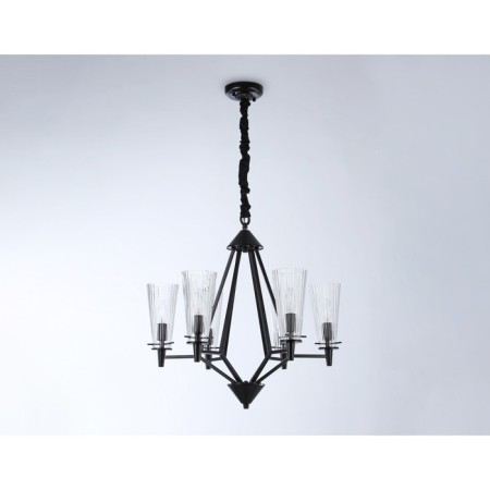 Suspended chandelier Ambrella TR3237/6 BK, E14, 6x40W D610x585 mm, black-4