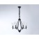 Suspended chandelier Ambrella TR3237/6 BK, E14, 6x40W D610x585 mm, black